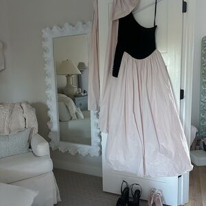 Elegant Black and Pink Dress